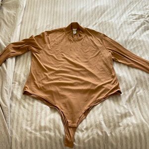 H&M Tan Long Sleeve Bodysuit